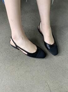 de mujeres Mocasines planos con abertura sin cordones Zapatos