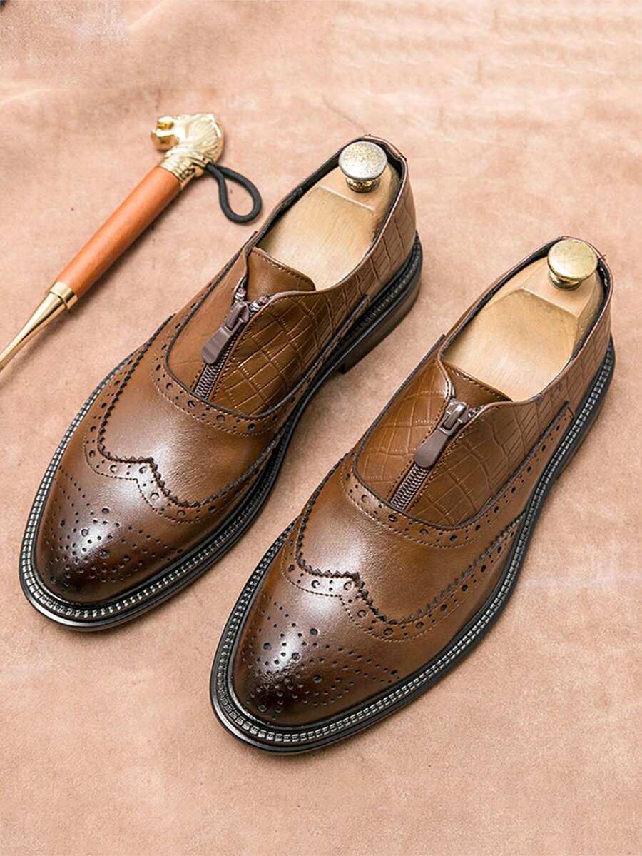 Zapatos formales para hombre - Marrón - Ver 1