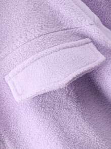 Teen Girl Flap Detail Hooded Jacket & Sweatpants Without Sweater