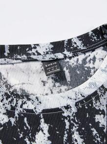 Chiquease 紮染抽繩側開衩大腿洋裝 - 灰色 - 查看 7