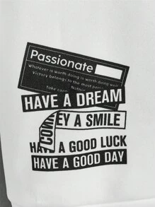 GENTILAND 男士標語圖案運動衫 - 彩色 - 查看 4