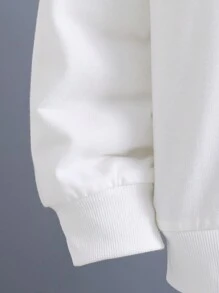 Tween Boy Eagle Print Sweatshirt & Sweatpants - White - View 8