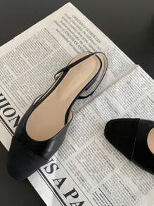 de mujeres Mocasines planos con abertura sin cordones Zapatos
