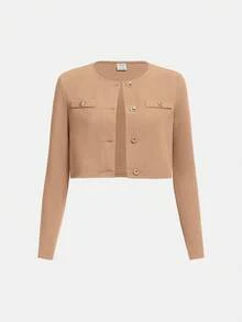 SHEIN 青少年（女）兩件套 - 駝色 - 查看 3