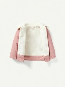 Baby Girl Dual Pocket Coat With Bag