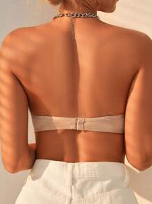 Solid Underwire Bra Strapless Bra