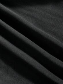 Nam Tòa tháp In Áo nỉ & Đồ họa Chữ cái Eo dây rút Quần thể thao - màu đen - Xem 6