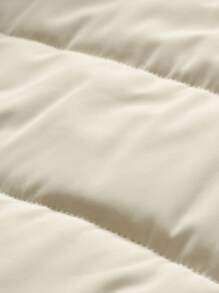 Manfinity Hypemode 加絨男用寬鬆棉衣背心,配有拉鍊收口 - 米色 - 查看 8