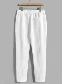 Manfinity BRENVOR Men Letter Patched Detail Tee & Drawstring Waist Pants Summer Outfit, Cozy Outfits, Couple Things