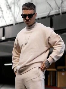 Áo nỉ Nam - Màu be - Xem 6