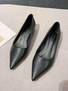 Simple And Fashionable Casual Chunky Heels Women's Shoes With 3cm Heel Height For Work