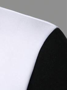 Manfinity Men Color Block Zip Up Sweatshirt - White - View 4