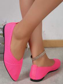 Fall/Winter Knit Women's Flat Shoes