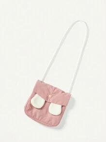 Baby Girl Dual Pocket Coat With Bag