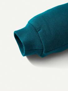 Cozy Pixies 男嬰網球拍和字母圖案衛衣和衛褲附帽子 - 綠色 - 查看 7