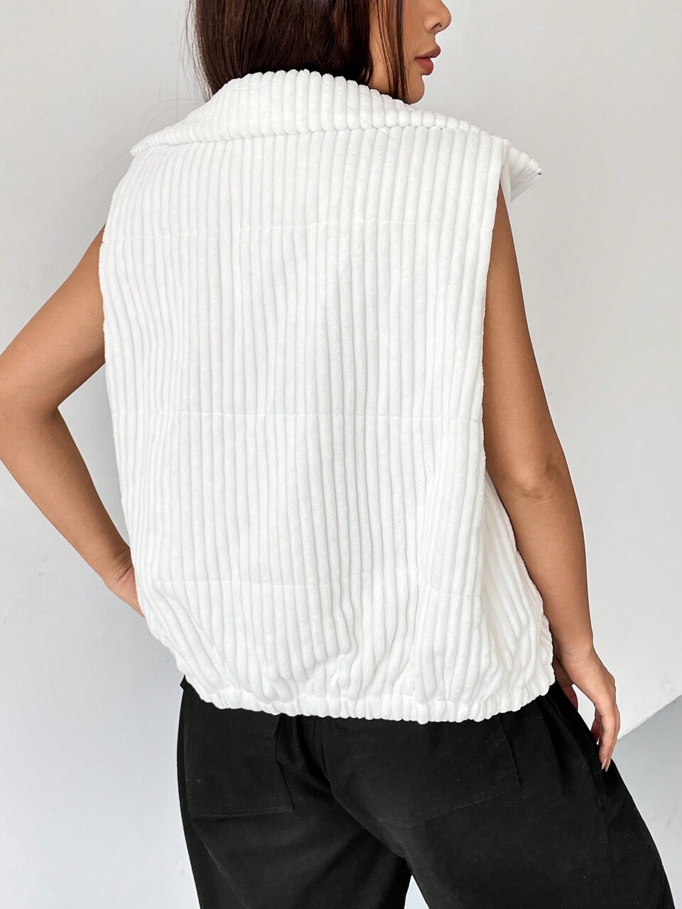 Zip Up Vest Coat