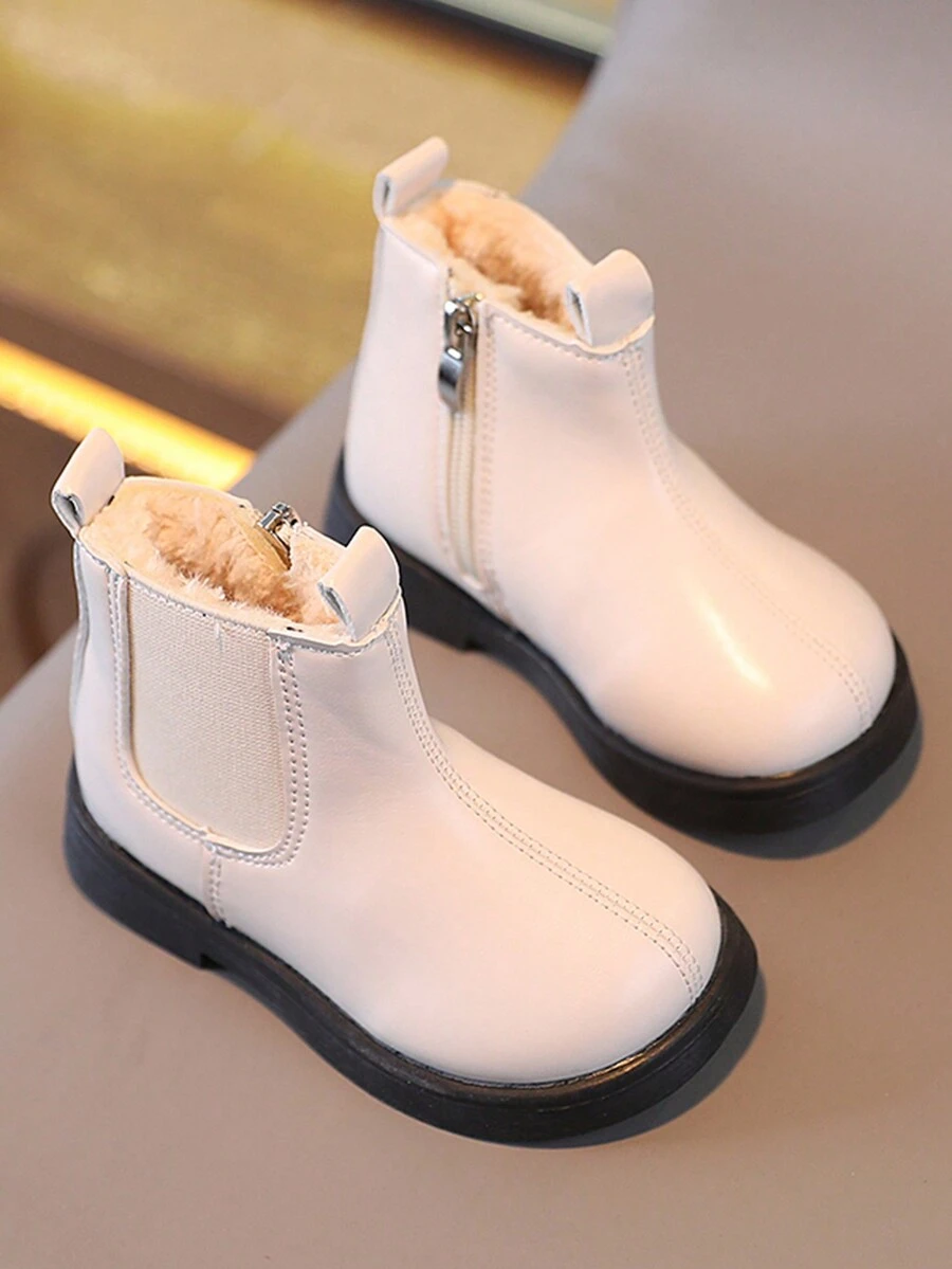 嬰兒男女休閒短靴,初學者,冬季時尚鞋款