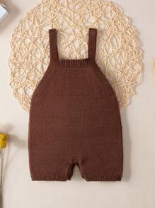 Baby Girl Star Pattern Knit Romper