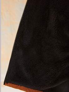 SHEIN 男大童拉鏈開襟連帽外套 - 棕色 - 查看 13