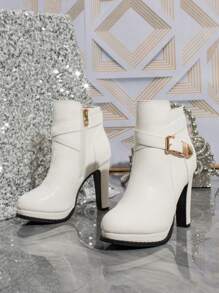 Fall/Winter 2025 High Heel Boots - White - View 5