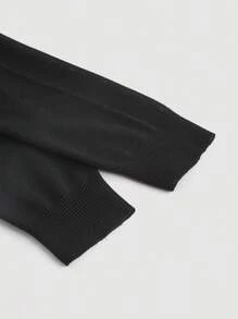 SHEIN MOD Cárdigan corto sólido, Tops de manga larga