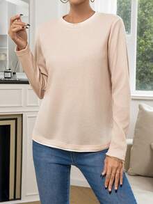 SHEIN Unity 純色圓領T恤 - 彩色 - 查看 3