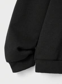 RueChic Men Skeleton Print Hoodie & Sweatpants - Black - View 3