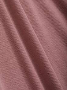 DAZY 纯色生菜花边睡裙 秋冬 - 粉色 - 查看 8