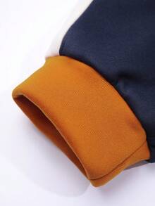 Manfinity Hypemode Men Colorblock Drawstring Hoodie & Sweatpants - Multicolor - View 4