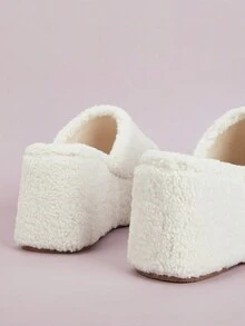 Women's Wedge Heel & Platform Sandals - White - View 3