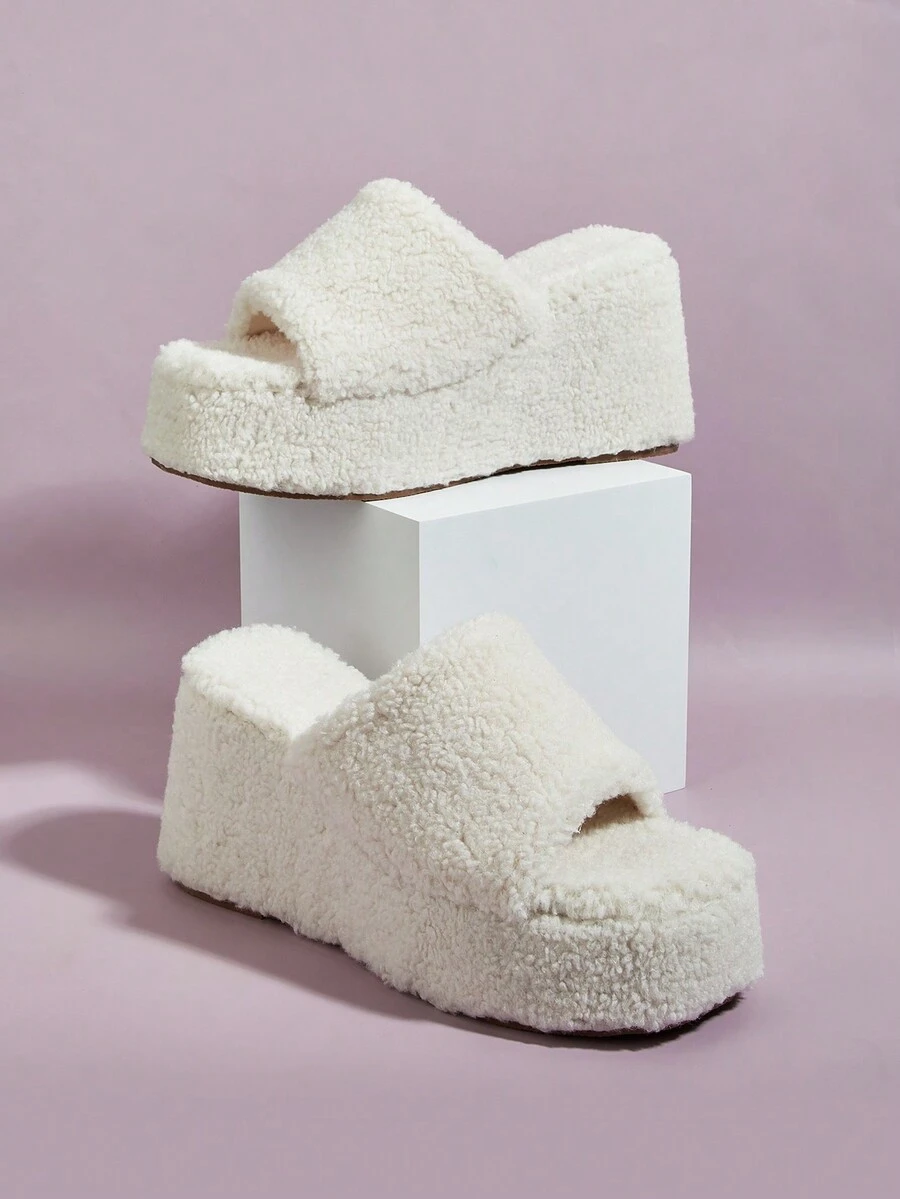 Women's Wedge Heel & Platform Sandals - White - View 1