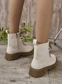 Botas de moda para mujer - Beis - Ver 6