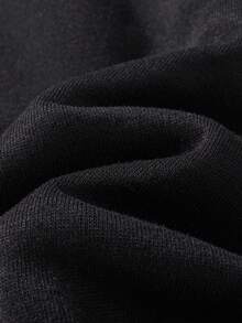 Young Girl Butterfly Print Sweatshirt - Black - View 8