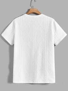 Manfinity BRENVOR Men Letter Patched Detail Tee & Drawstring Waist Pants Summer Outfit, Cozy Outfits, Couple Things