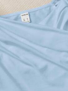 SHEIN 女小童泡泡袖T恤 - 淺藍色 - 查看 3