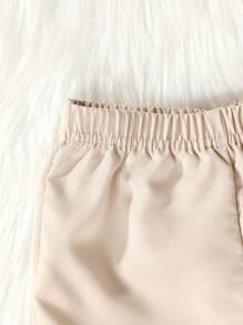 Baby Girl Heart & Letter Graphic Tee & Flap Pocket Pants - Pink - View 6