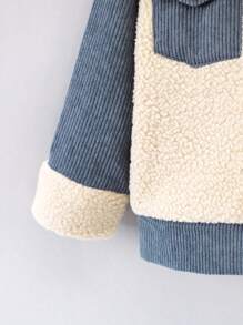 Chàng trai trẻ Hai âm Túi có nắp Áo Teddy Jackets
   Không có áo len - Nhiều màu - Xem 3