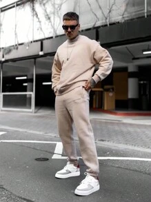 Áo nỉ Nam - Màu be - Xem 4