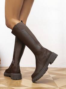 女性時尚靴子 - 棕色 - 查看 3