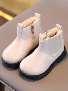 嬰兒男女休閒短靴,初學者,冬季時尚鞋款