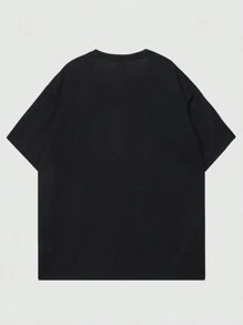 ROMWE MEN Academia 男士標語圖案T恤