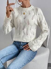 SHEIN Essnce Women Sweaters - Putih - View 3