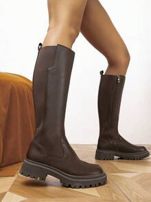 女性時尚靴子 - 棕色 - 查看 5