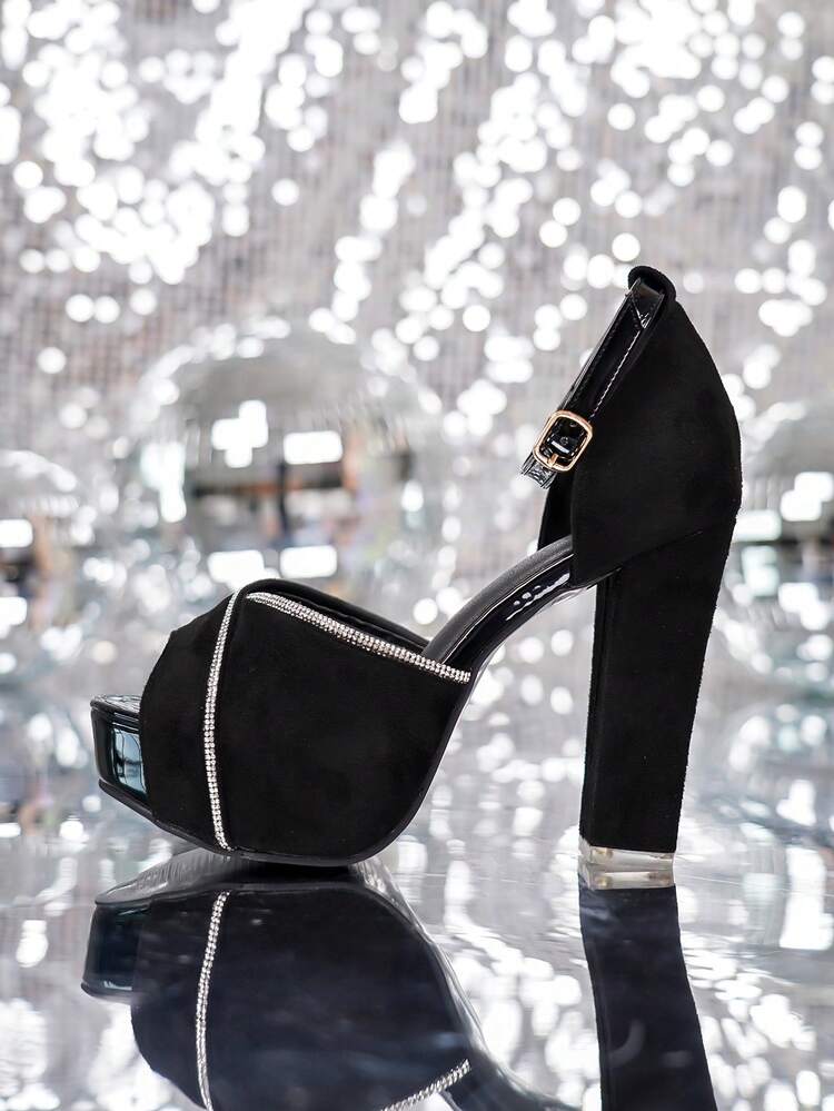 Tacones de mujeres tacón alto - Negro - Añade 3