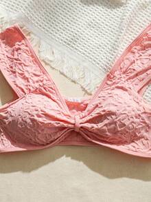 Set de lencería unicolor - Rosa - Ver 5