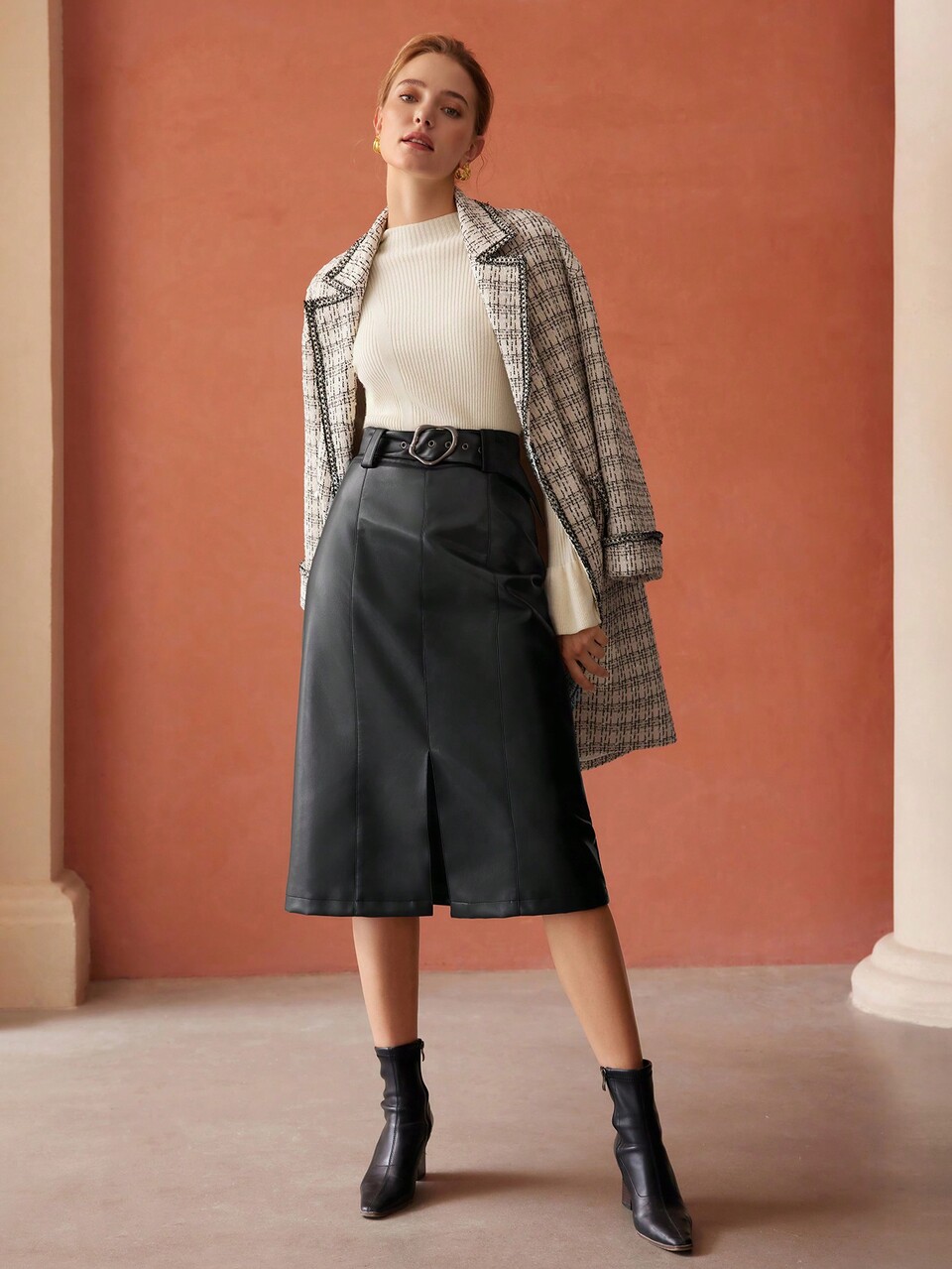 MOTF CASHMERE WOOL-BLEND FLARE SLEEVE SWEATER