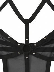 Spicy Aura Women Sexy Lingerie Cincin Tape Plain - Hitam - View 5