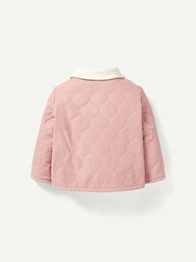 Baby Girl Dual Pocket Coat With Bag