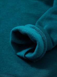 Cozy Pixies 男嬰網球拍和字母圖案衛衣和衛褲附帽子 - 綠色 - 查看 5