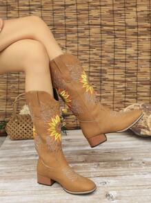 Botas de moda para mujer - Amarillo - Ver 1